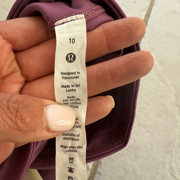 Women's High-Waisted Purple Leggings - Picture 4 of 5